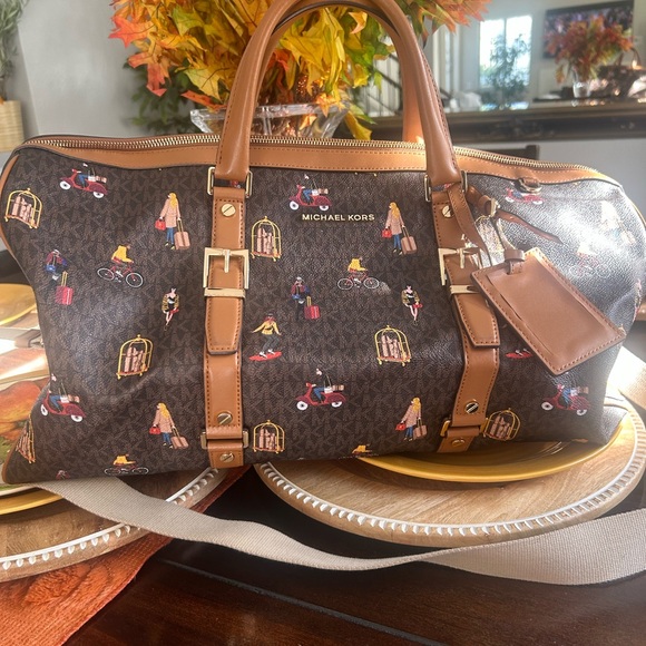 Michael Kors Multicolor Patterned Duffel Bag - Picture 2 of 12